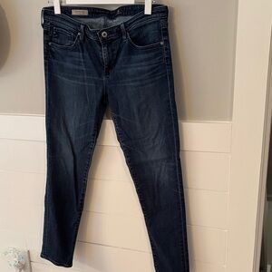 AG - The Stevie Ankle , slim straight jeans